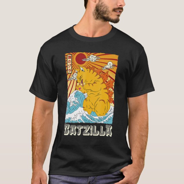 Camiseta Catzilla Design  Cat (Frente)