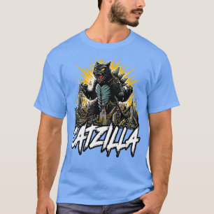 Camiseta Catzilla Funny Feline Fury Soltado