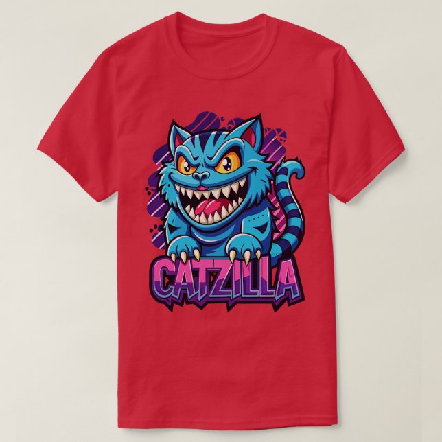 Camiseta Catzilla Kawaii Pet (Frente do Design)