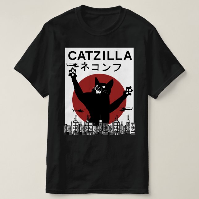 CAMISETA CATZILLA MONSTER (Frente do Design)