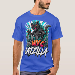 Camiseta Catzilla no Fúria NYC na Cidade