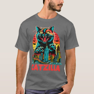 Camiseta CATZILLA, o furioso comandante felino