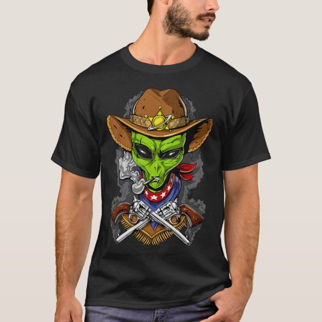 Camiseta Caubói Alien Espacial (Frente)