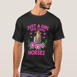 Camiseta Caubói Country Vaqueira Apenas uma Garota que Ama
