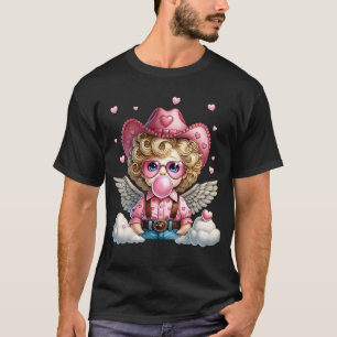 Camiseta Caubói Cupido Ocidental Soprar Bolha Dia dos Namor