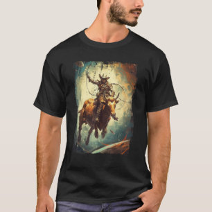 Camiseta Caubói de Rodeio Espacial Ocidental Sulista de Mon