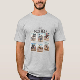 Camiseta Caubói Western Rodeio Cavalo Corcoveando