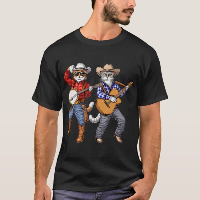 Camiseta Caubóis de Gatos (Frente)