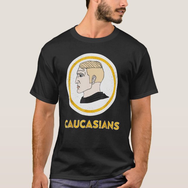 Camiseta Caucasians  Vintage Caucasians Pride (Frente)