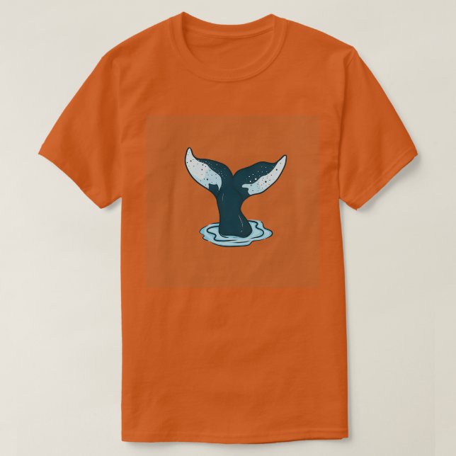 Camiseta Cauda de baleia 12 (Frente do Design)