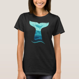 Camiseta Cauda de baleia em Waves Orca Killer Whale Ocean D