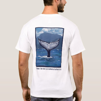 Camiseta Cauda de Baleia Jubarte Citação Havaiana