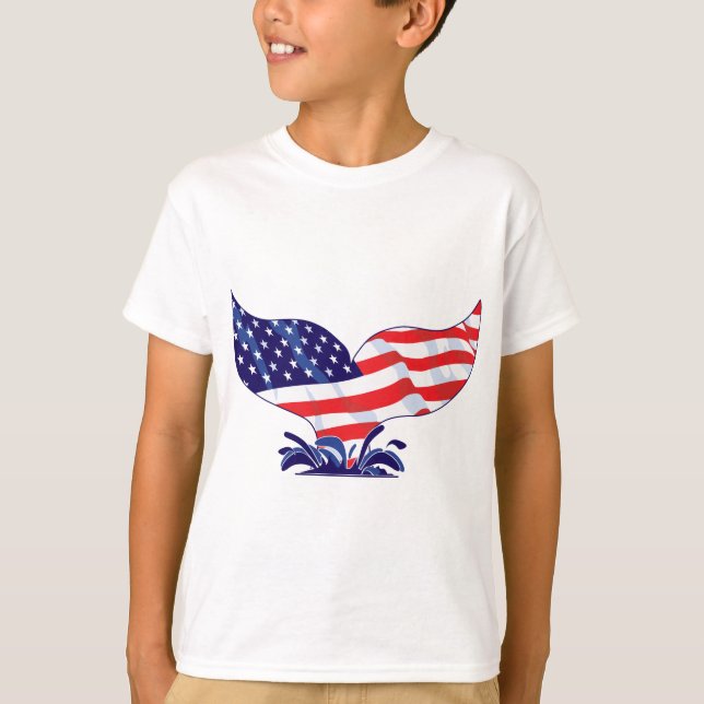 Camiseta Cauda de Baleia Patriótica (Frente)