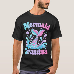 Camiseta Cauda de sereia divertida masculina com respingos