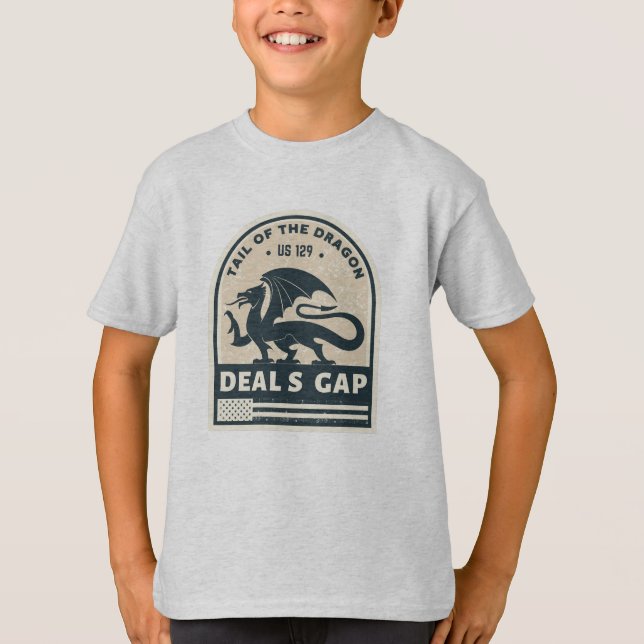 Camiseta Cauda do Dragon Deals Gap Dons da estrada de motoc (Frente)