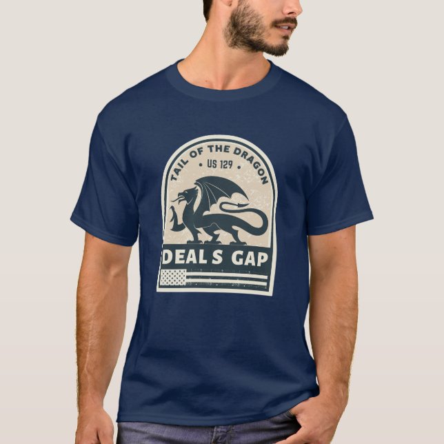 Camiseta Cauda do Dragon Deals Gap Dons da estrada de motoc (Frente)