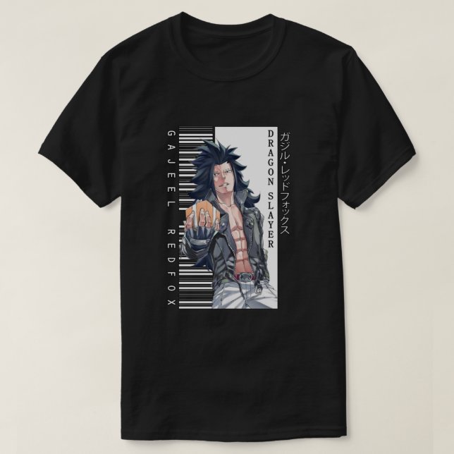 Camiseta Cauda Látea - Gajeel Redfox 1 (Frente do Design)