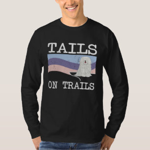 Camiseta Caudas de Pulik em Trilhas  Cães em Caminhadas