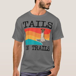 Camiseta Caudas Em Trilhos Suaves Raposa Terrier Cão Engraç