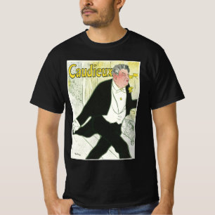 Camiseta Caudieux por Toulouse Lautrec, Arte Novo Antigo