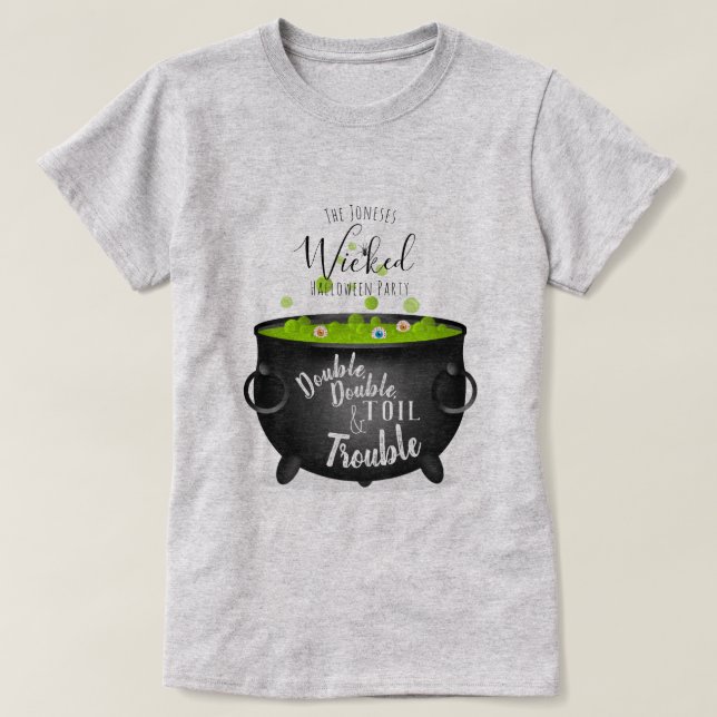 Camiseta Cauldron de bruxas (Frente do Design)