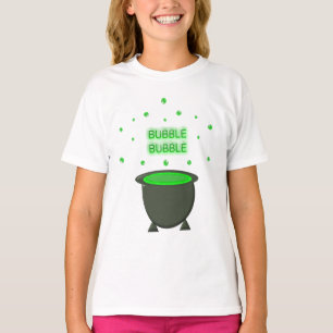Camiseta Cauldron e Bubbling Green Brew Halloween