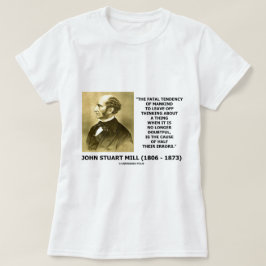 Camiseta Causa de pensamento da tendência fatal da metade