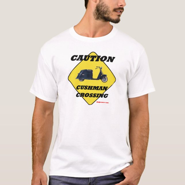 Camiseta Caution_Cushman_Crossing_Color. (Frente)