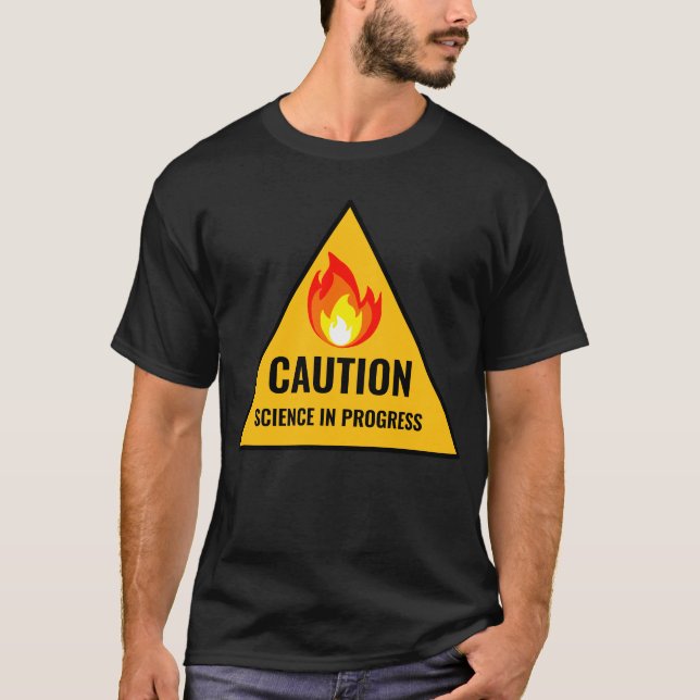 Camiseta Caution Science in Progress (Frente)