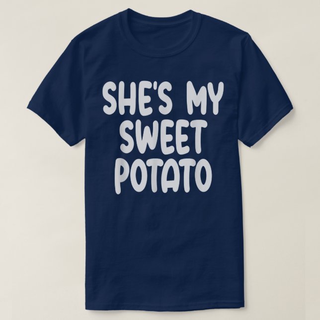 Camiseta Cava Minha Batata Doce Eu Grito Casais Corresponde (Frente do Design)