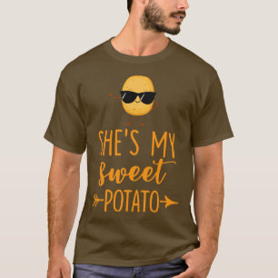 Camiseta Cava Minha Batata Doce Eu Yam Ação de Graças Corre
