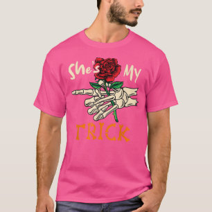 Camiseta Cava Minha Mão De Esqueleto De Halloween