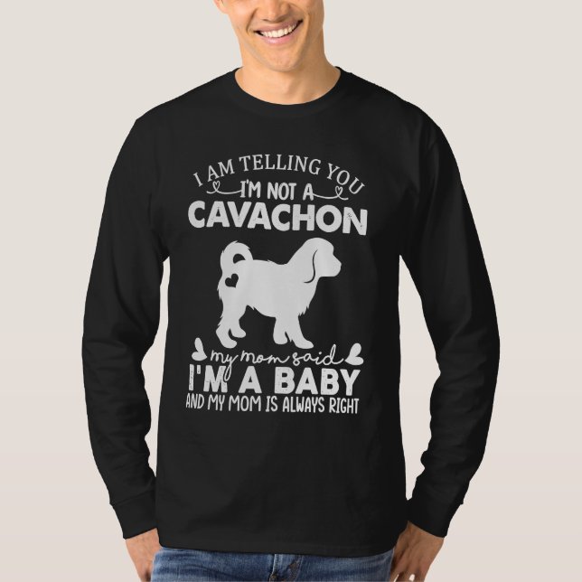 Camiseta Cavachon Dog   For Women Mom Mama Baby Dog (Frente)