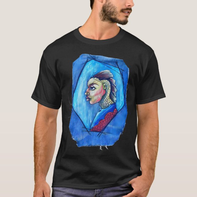 Camiseta cavalaria de peixes (Frente)