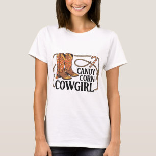 Camiseta Cavaleira de Milho Doce Halloween Ocidental