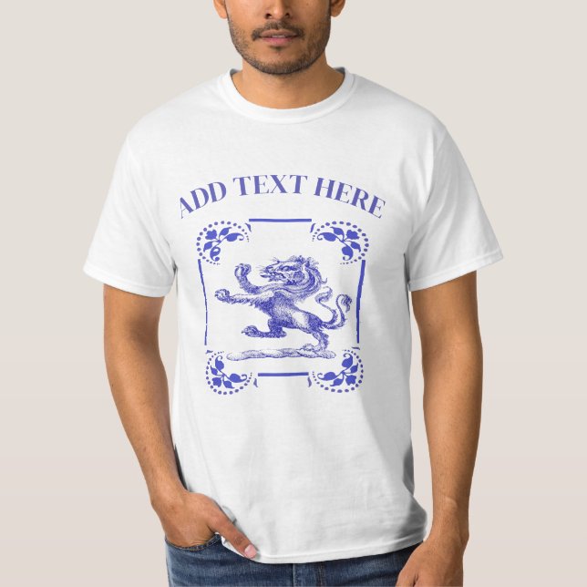 Camiseta Cavaleiro, adicionar texto (Frente)