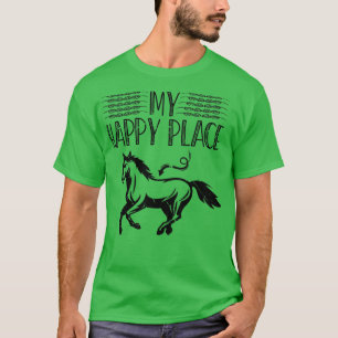 Camiseta Cavaleiro Andando Rapariga do Cavalo