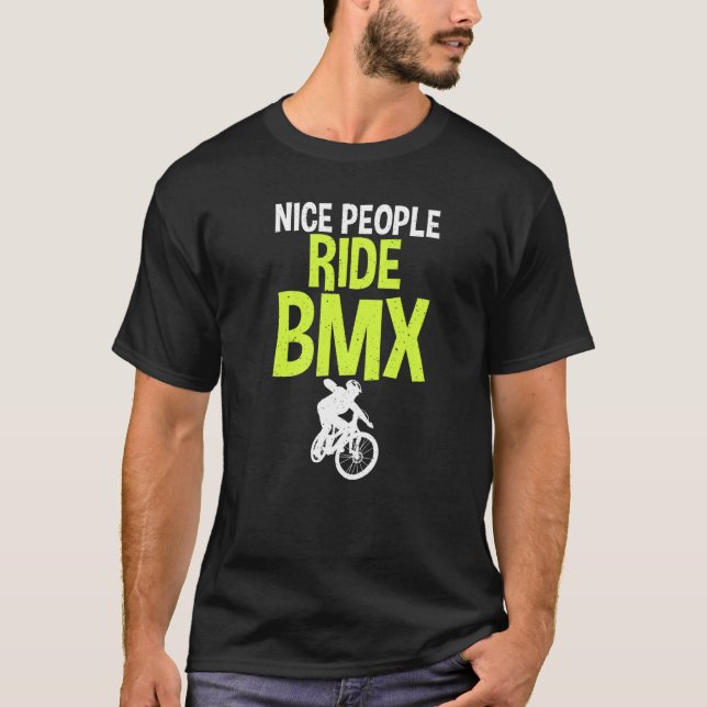 Camiseta Cavaleiro BMX Bike BMX BMX Rider de Pessoas (Frente)