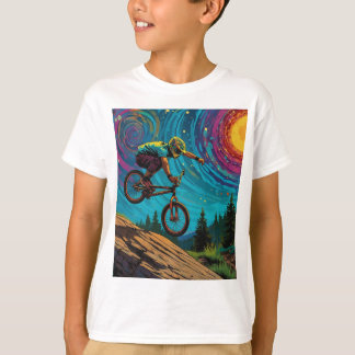 Camiseta Cavaleiro BMX na Montanha