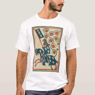 Camiseta Cavaleiro com Eagle Heraldry, Medieval do século 1
