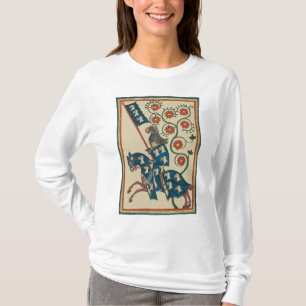 Camiseta Cavaleiro com Eagle Heraldry, Medieval do século 1