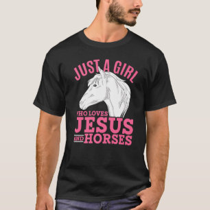 Camiseta Cavaleiro Cristão Equitação Meninas Mulheres Caval