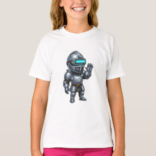 Camiseta Cavaleiro Cyberpunk VR Chibi Kids