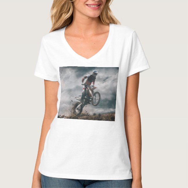Camiseta Cavaleiro-da-motocross (Frente)
