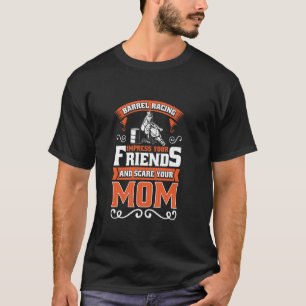 Camiseta Cavaleiro de Barril Engraçado Cavalgador de Cavalo