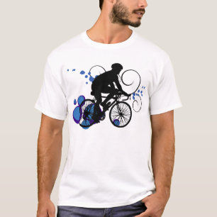 Camiseta Cavaleiro de bicicleta - Azul