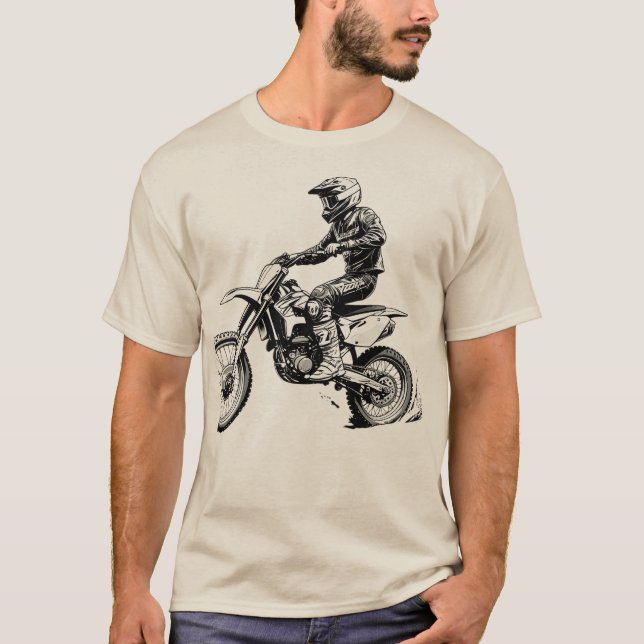 Camiseta Cavaleiro de bicicleta de diafragma (Frente)