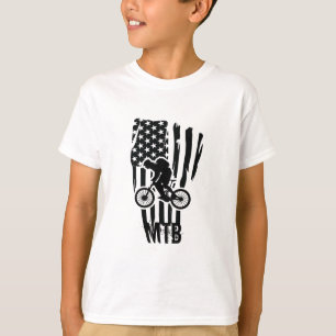 Camiseta Cavaleiro de bicicleta de montanha mtb