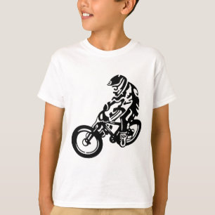 Camiseta Cavaleiro de bicicleta Descida