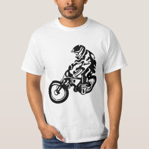 Camiseta Cavaleiro de bicicleta Descida